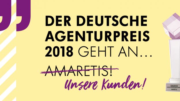 Amaretis Agentur für Kommunikation Werbeagentur Göttingen blog Deutsche Agenturpreis-Gewinner 2018